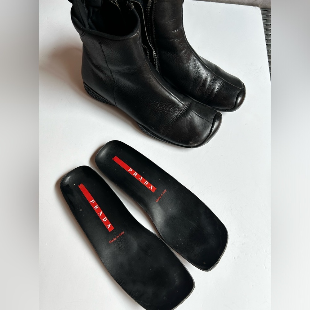 Prada Black Ankle Boots - Picture 3 of 14